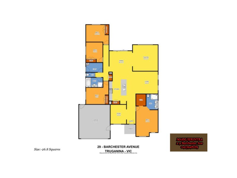 29 Barchester Avenue, Truganina VIC 3029 Floorplan