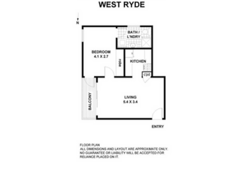 47/57-61 West Parade, West Ryde NSW 2114 Floorplan