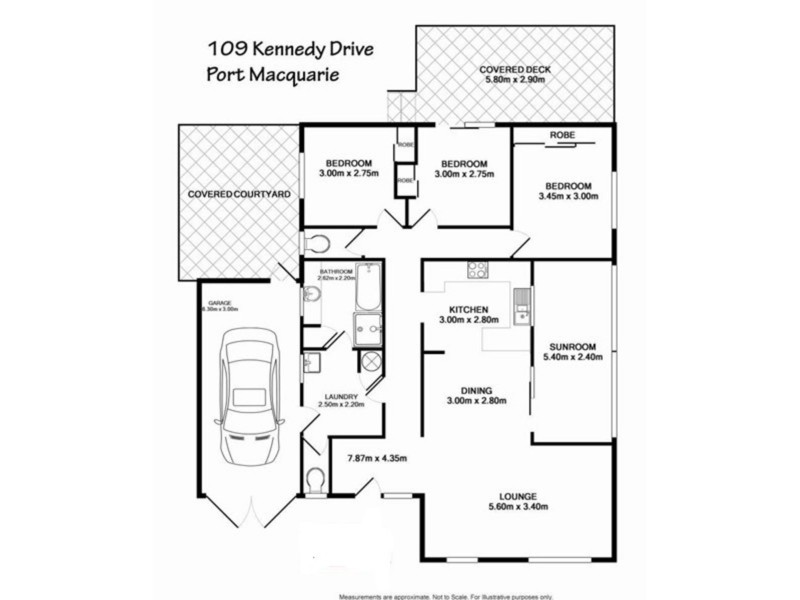109 Kennedy Drive, Port Macquarie NSW 2444 Floorplan