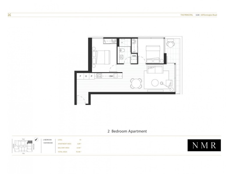 3.04/69 Flemington Road, North Melbourne VIC 3051