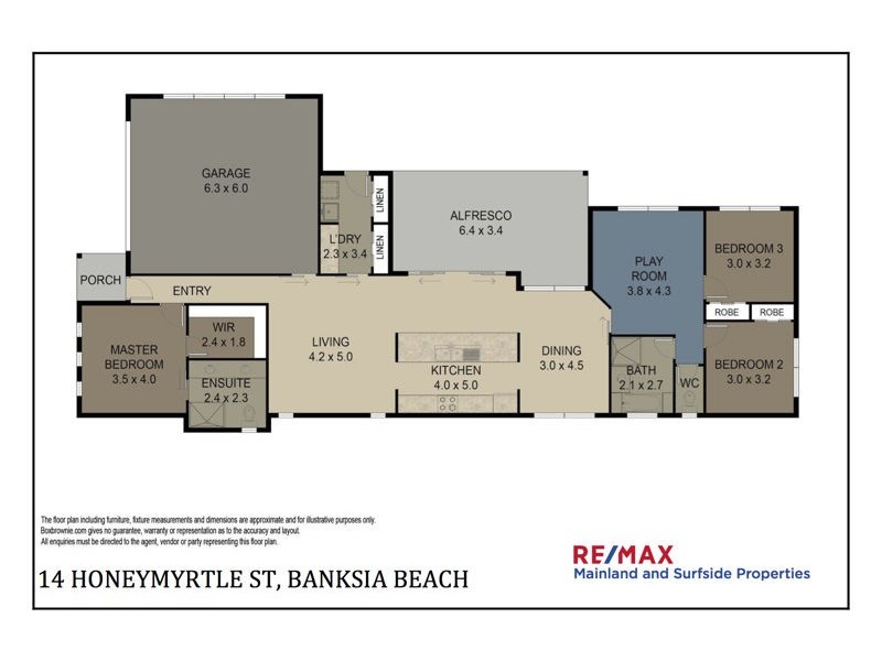 14 Honeymyrtle Street, Banksia Beach QLD 4507 Floorplan