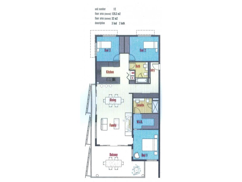 13/52 Bestman Avenue, Bongaree QLD 4507 Floorplan