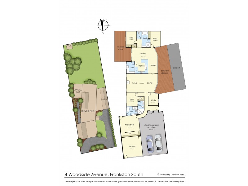 4 Woodside Avenue, Frankston South VIC 3199 Floorplan