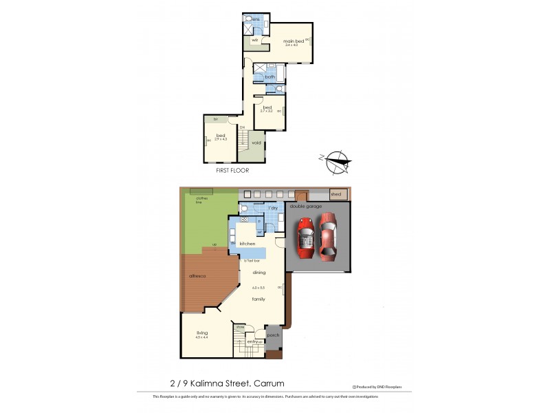 2/9 Kalimna Street, Carrum VIC 3197 Floorplan