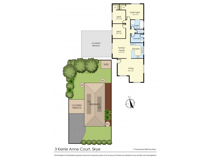 3 Kerrie Anne Court, Skye VIC 3977 Floorplan