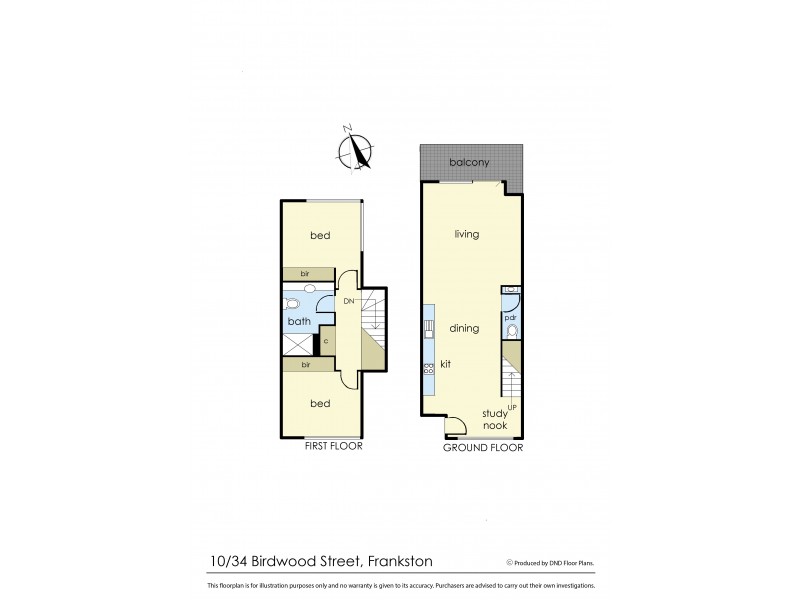 10/34 Birdwood Street, Frankston VIC 3199 Floorplan