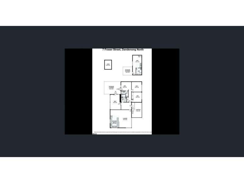 7 Fraser Street, Dandenong North VIC 3175 Floorplan