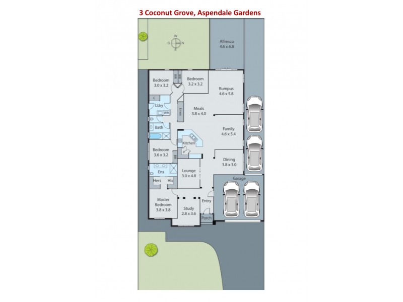 3 Coconut Grove, Aspendale Gardens VIC 3195 Floorplan
