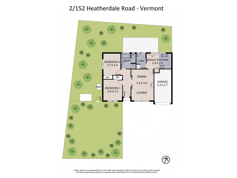 2/152 Heatherdale Road, Vermont VIC 3133 Floorplan