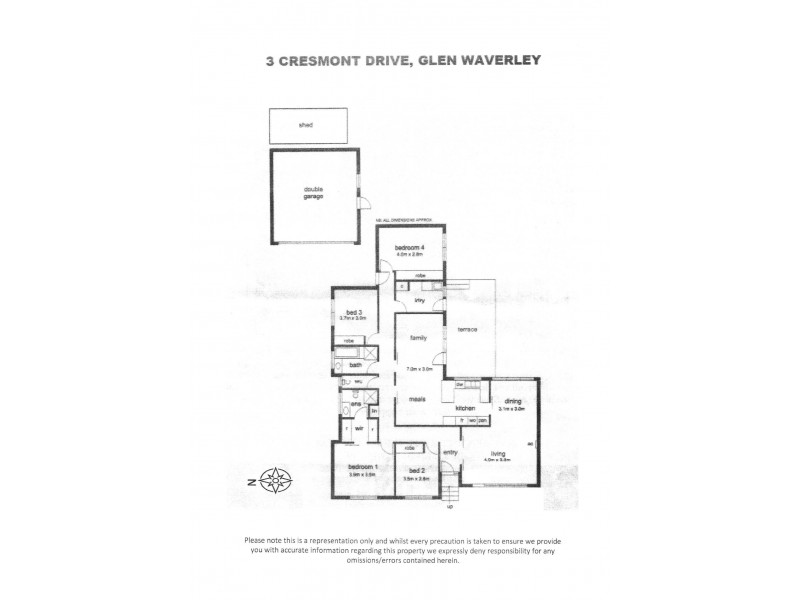 3 Cresmont Drive, Glen Waverley VIC 3150 Floorplan