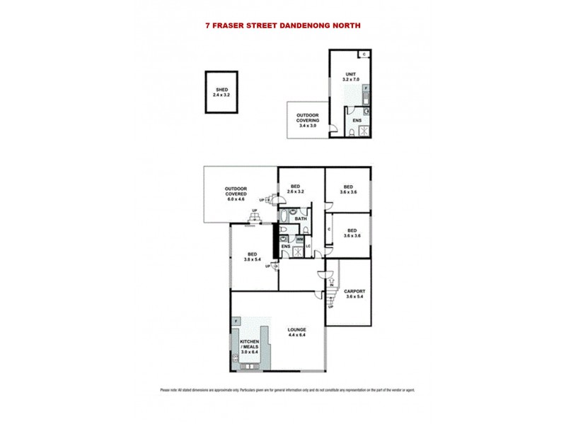 7 Fraser Street, Dandenong North VIC 3175 Floorplan