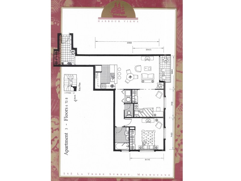 803/585 LA TROBE STREET, Melbourne VIC 3004 Floorplan