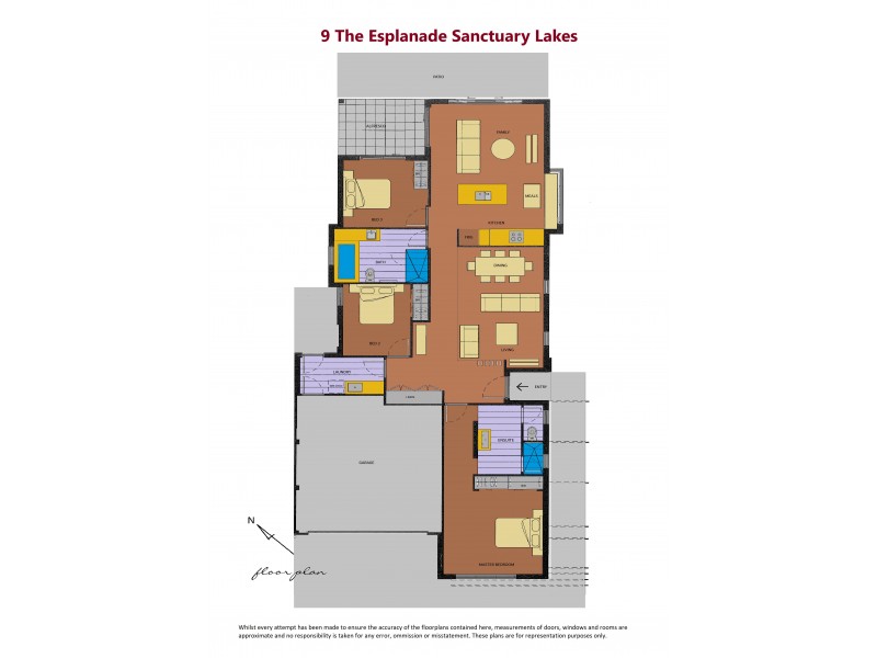 9 The Esplanade, Sanctuary Lakes VIC 3030 Floorplan