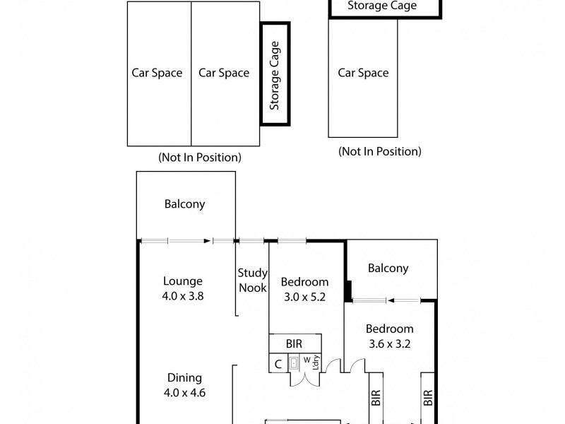 303/9 Darling Street, South Yarra VIC 3141 Floorplan