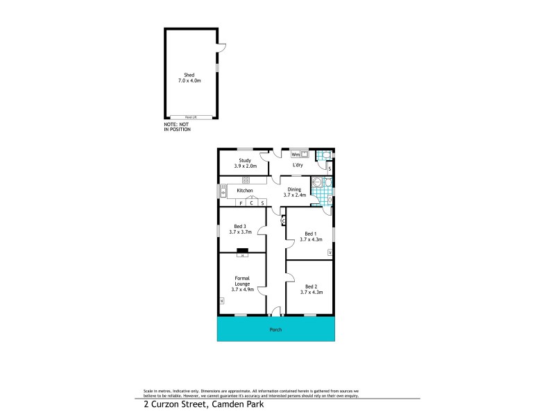 2 Curzon Street, Camden Park SA 5038 Floorplan
