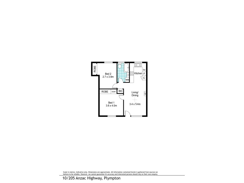 10/205 Anzac Highway, Plympton SA 5038 Floorplan