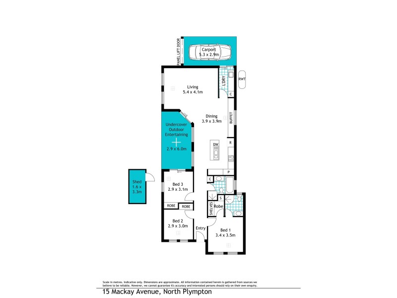 15 Mackay Avenue, North Plympton SA 5037 Floorplan