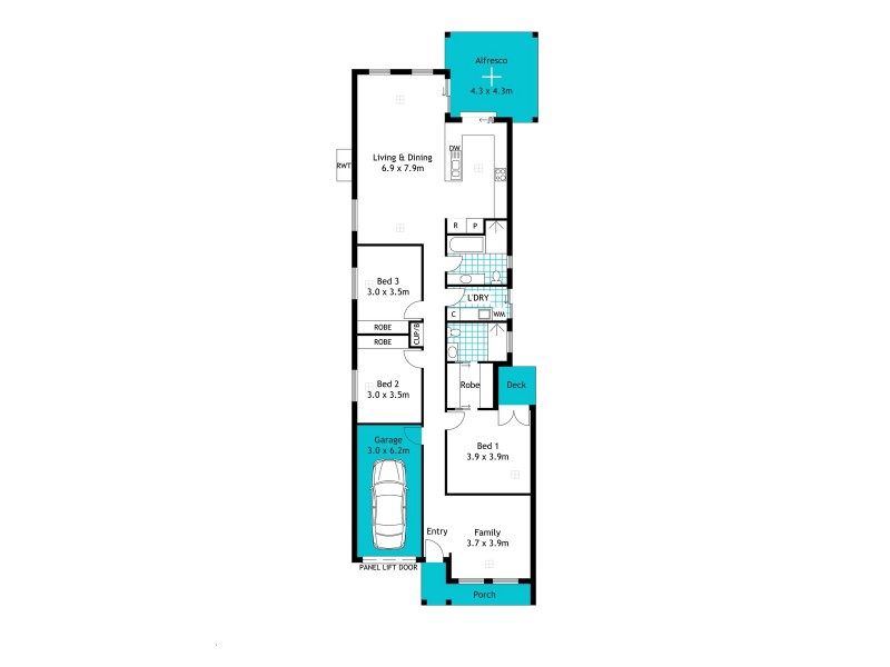 17 Dawson Avenue, South Plympton SA 5038 Floorplan