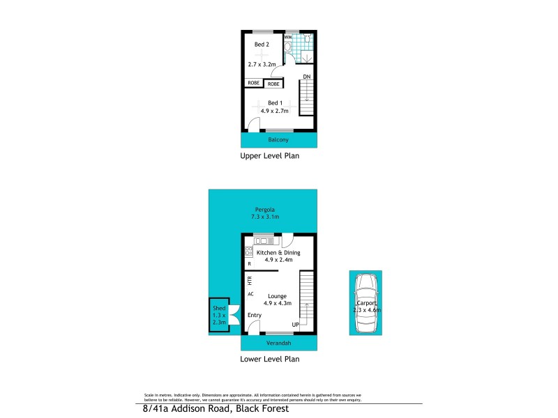 8/41a Addison Road, Black Forest SA 5035 Floorplan