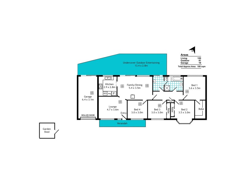 2 Cranbourne Drive, O’halloran Hill SA 5158 Floorplan