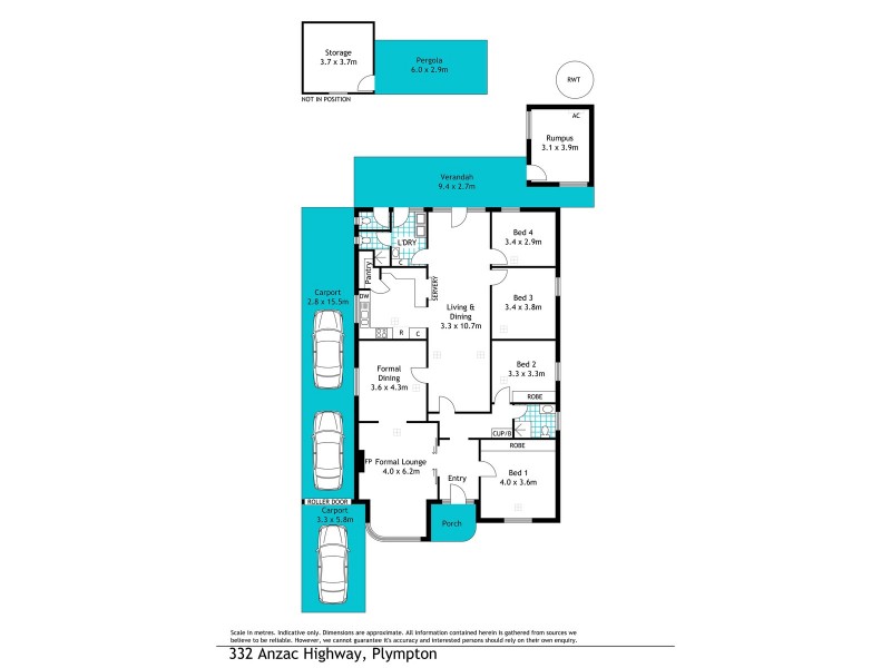 332 Anzac Highway, Plympton SA 5038 Floorplan