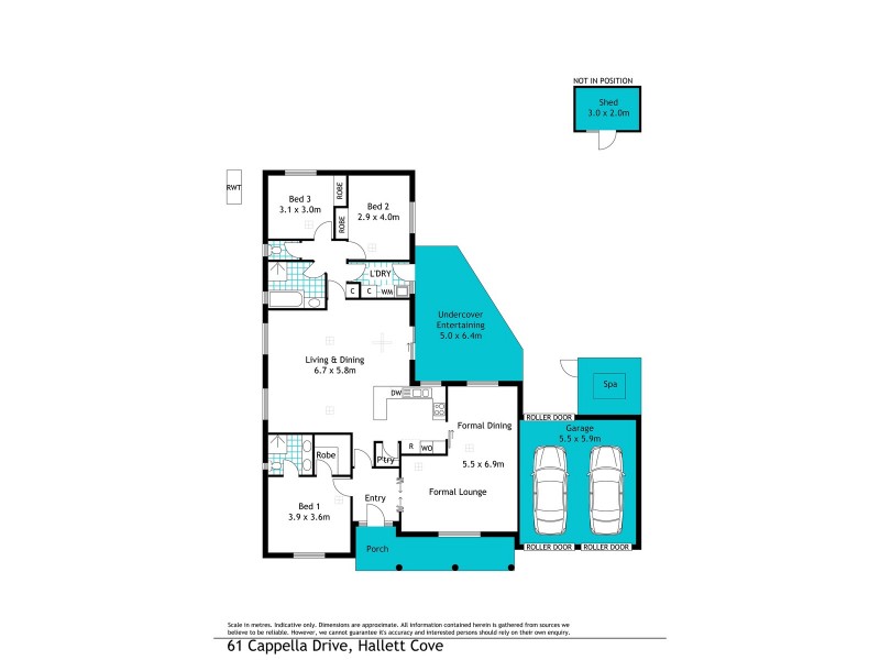 61 Capella Drive, Hallett Cove SA 5158 Floorplan