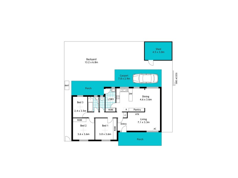 43 Spring Street, North Plympton SA 5037 Floorplan