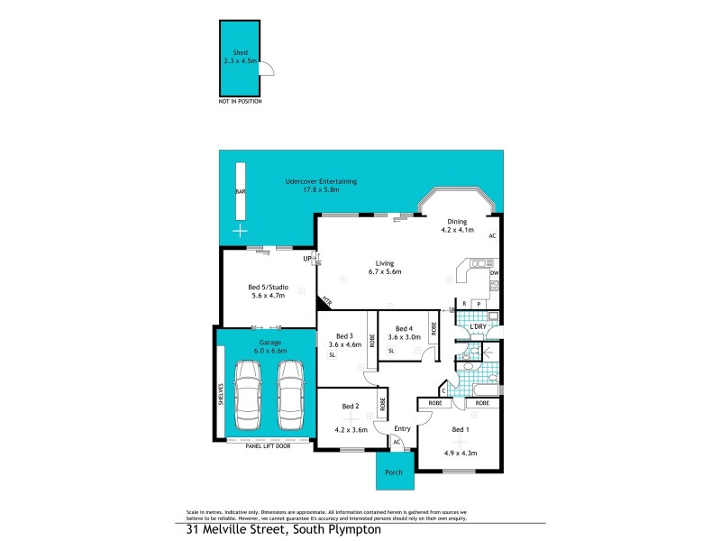 31 Melville Street, South Plympton SA 5038 Floorplan