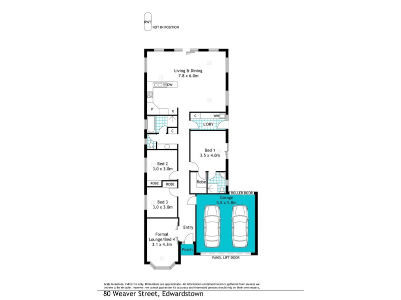 80 Weaver Street, Edwardstown SA 5039 Floorplan