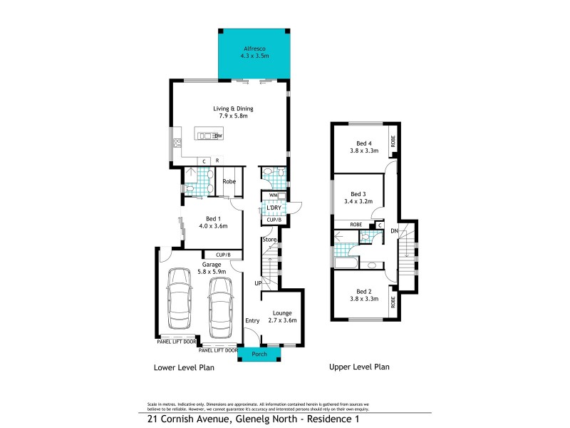 21a Cornish Street, Glenelg North SA 5045 Floorplan