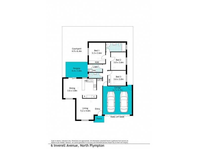 6 Inverell Avenue, North Plympton SA 5037 Floorplan