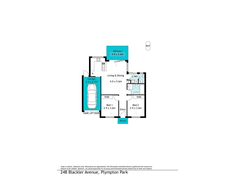 36 Aldridge Avenue, Plympton Park SA 5038 Floorplan