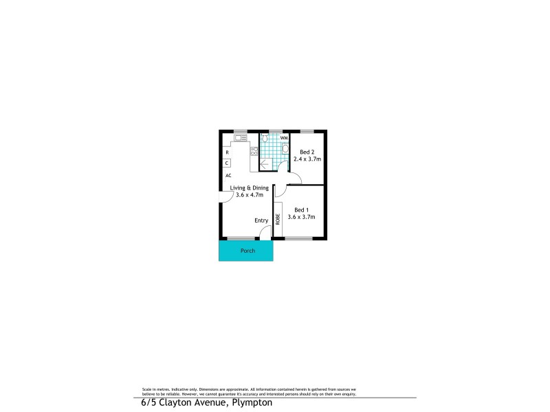 6/5 Clayton Avenue, Plympton SA 5038 Floorplan