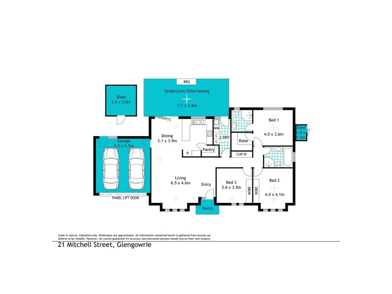21 Mitchell Street, Glengowrie SA 5044 Floorplan
