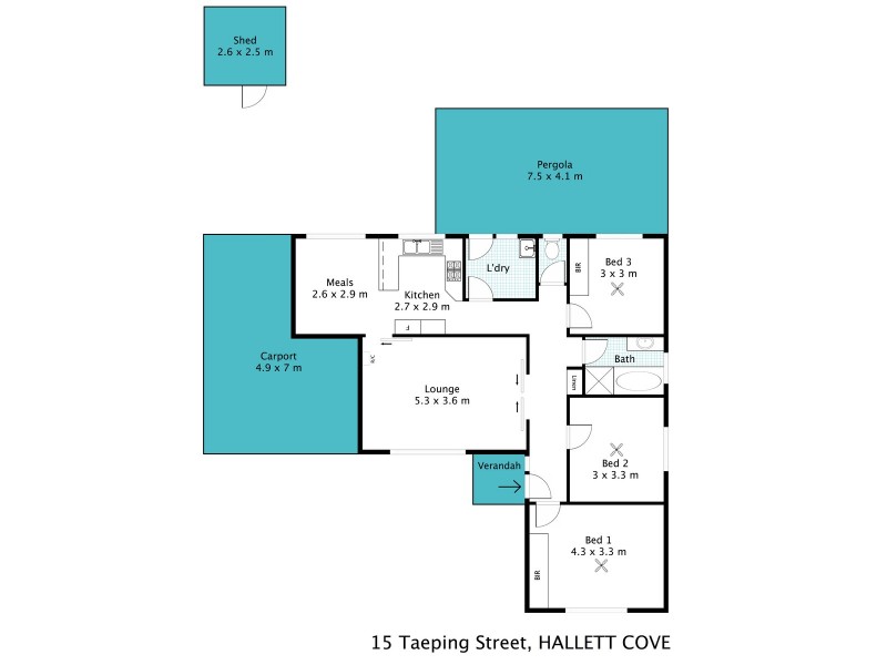 15 Taeping Street, Hallett Cove SA 5158 Floorplan