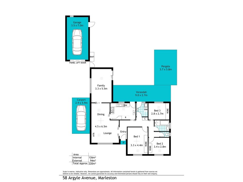 58 Argyle Avenue, Marleston SA 5033 Floorplan