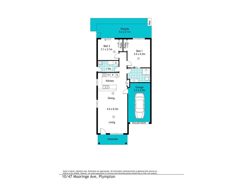 10/47 Mooringe Avenue, Plympton SA 5038 Floorplan