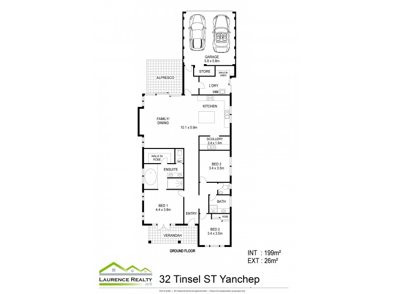 32 Tinsel Street, Yanchep WA 6035 Floorplan