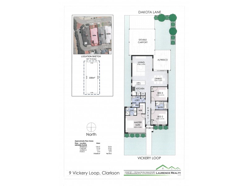 9 Vickery Loop, Clarkson WA 6030 Floorplan