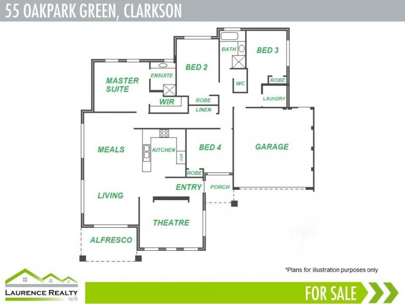 55 Oakpark Green, Clarkson WA 6030 Floorplan