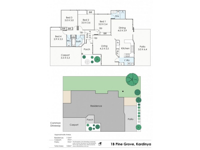 1B Pine Grove, Kardinya WA 6163 Floorplan