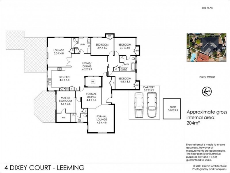 4 Dixey Court, Leeming WA 6149 Floorplan