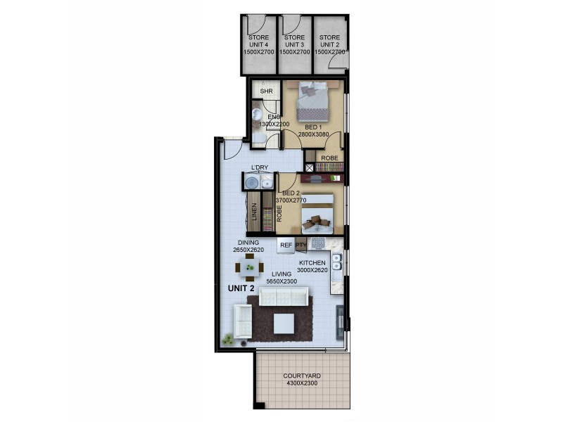 2/316 Hardey Road, Cloverdale WA 6105 Floorplan