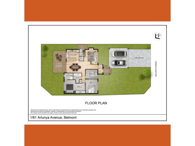 1/61 Arlunya Avenue, Belmont WA 6104 Floorplan