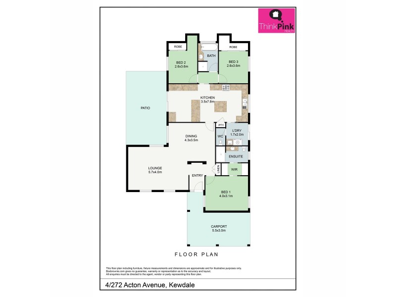 4/272 Acton Avenue, Kewdale WA 6105 Floorplan