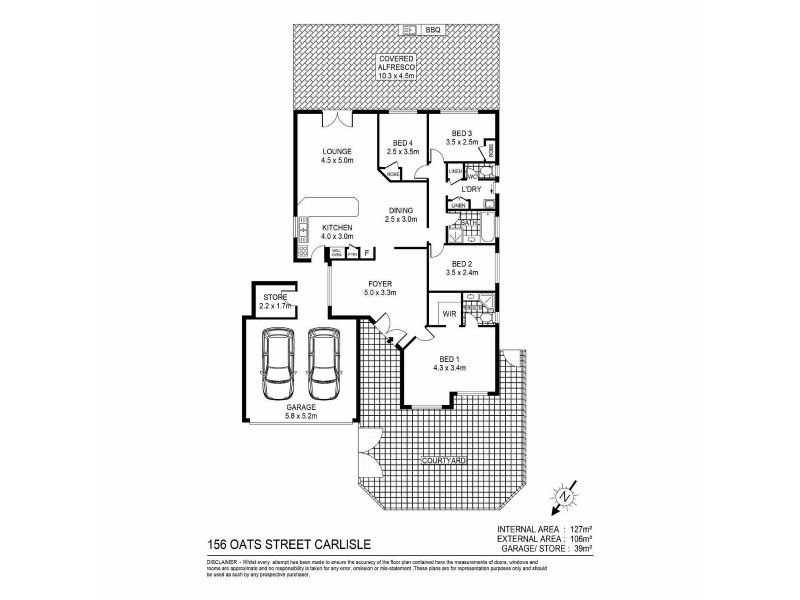 156 Oats Street, Carlisle WA 6101 Floorplan