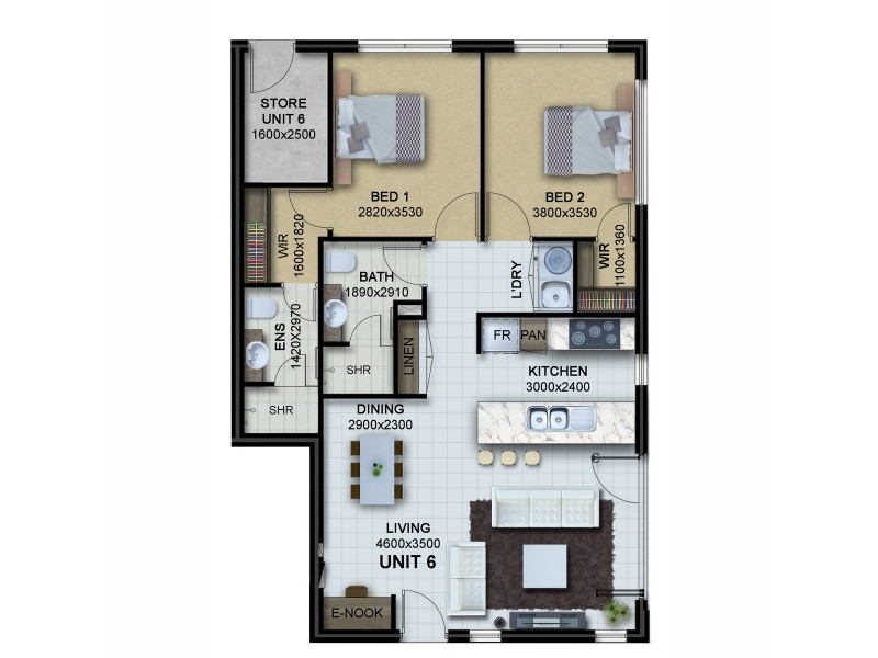 6/316 Hardey Road, Cloverdale WA 6105 Floorplan