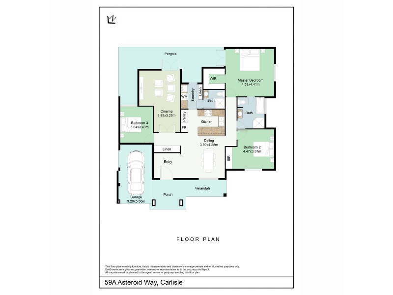 59A Asteroid Way, Carlisle WA 6101 Floorplan