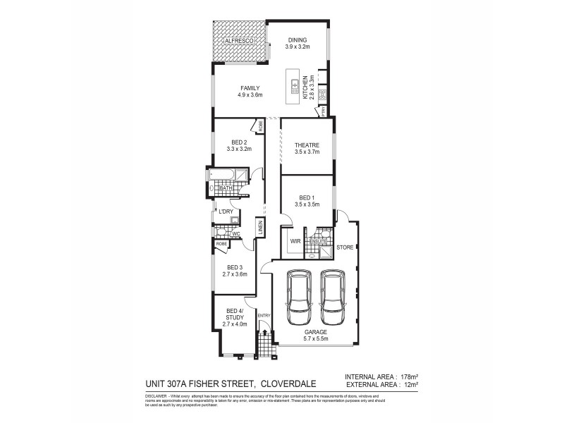 307A Fisher Street, Cloverdale WA 6105 Floorplan