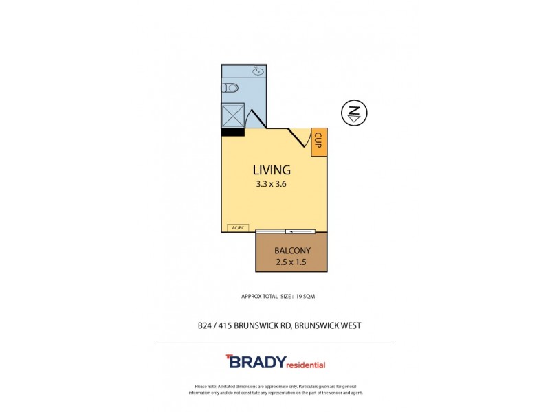 B24/415 Brunswick Road, Brunswick West VIC 3055 Floorplan
